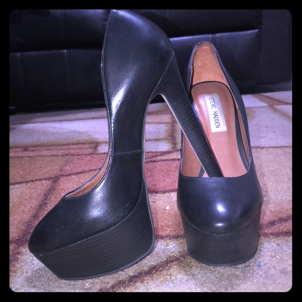 Black Steve Madden Stiletto Heel